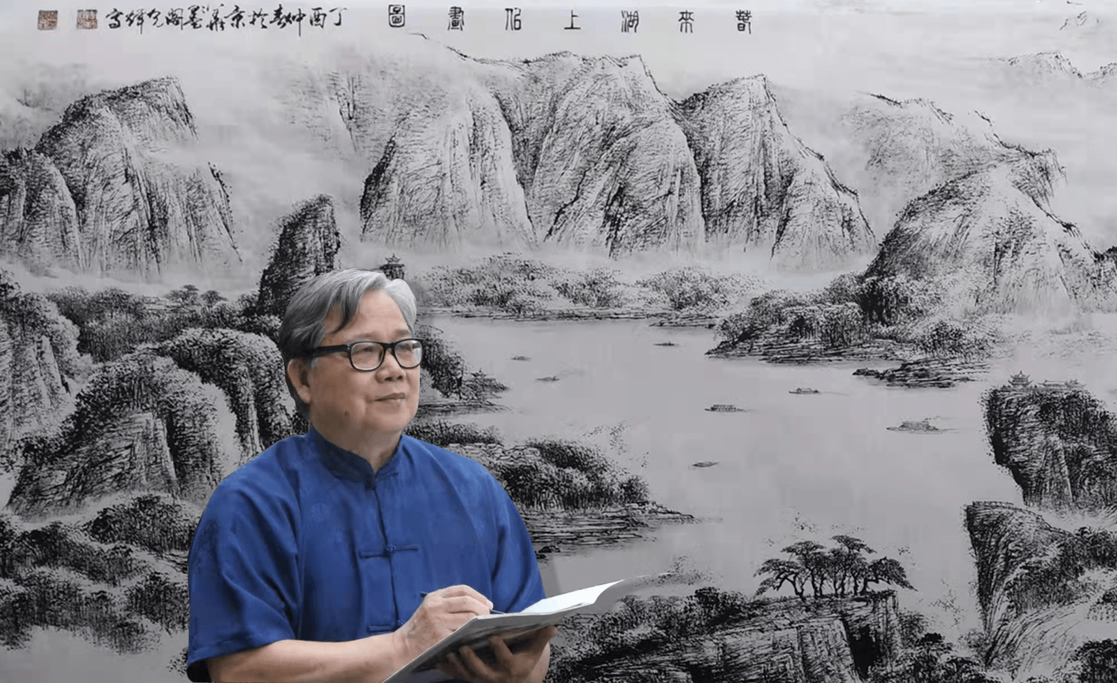 周光辉艺术家赏析_焦墨_山水画_画坛