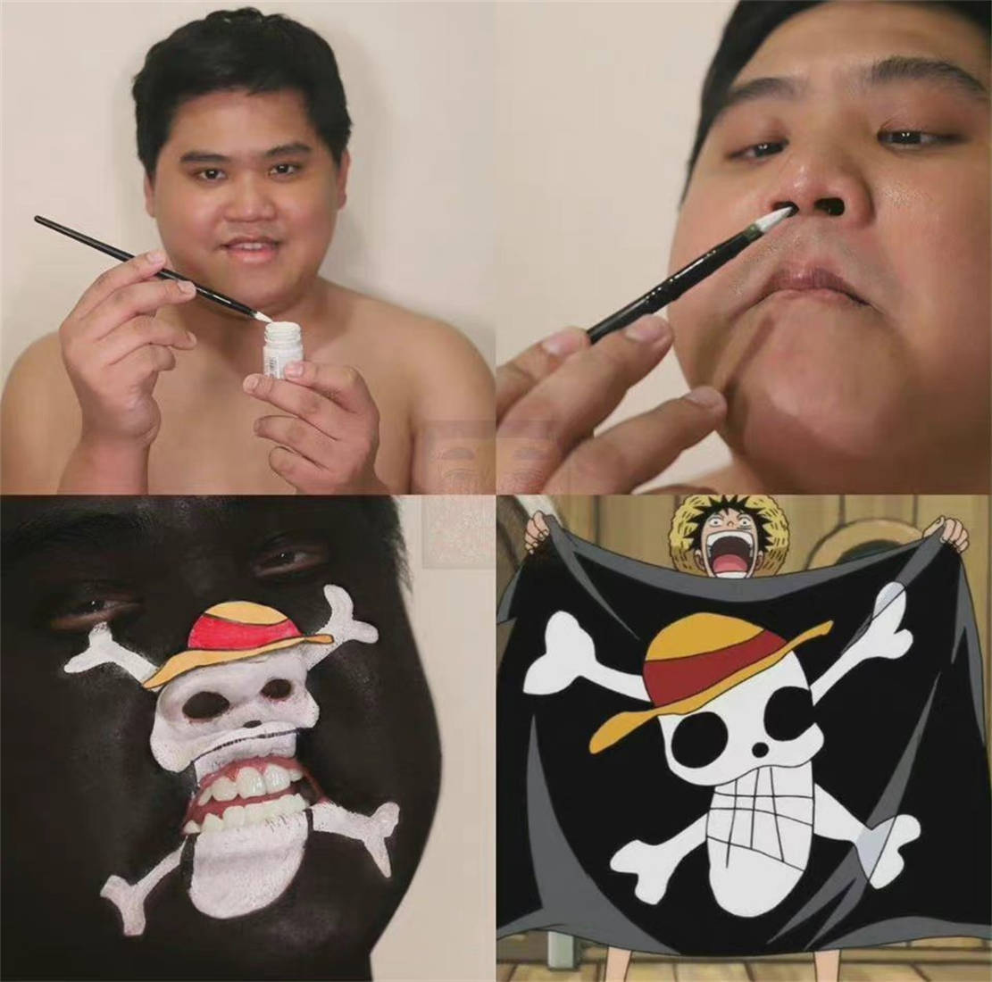 泰国小哥低成本cos《海贼王》,罗宾太辣眼睛,路飞简直神还原_木子_路