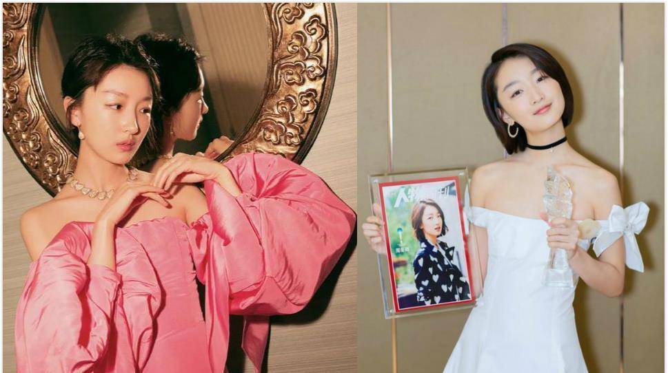 杨紫沉迷一字肩礼服无法自拔,瘦下来后,她终于可以艳压了?