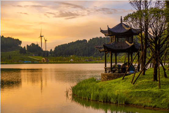 丰都南天湖:仙女湖镇竹子·田园小镇:海拔高度在1360,夏季平均气温21