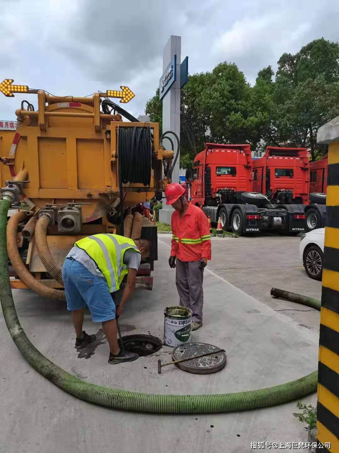 上海嘉定下水管道疏通 清洗油污管道清掏 雨污水管网清淤检测_化粪池