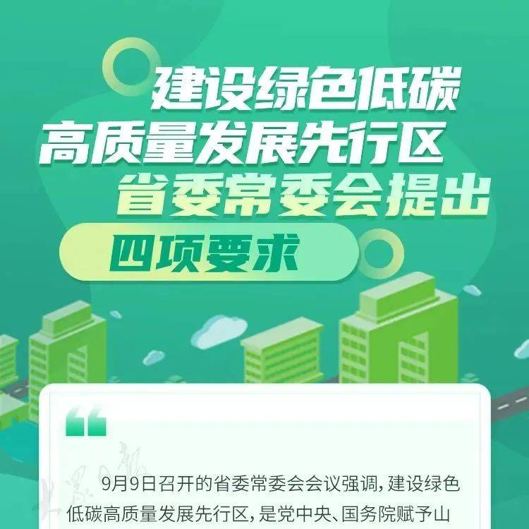 一图读懂|建设绿色低碳高质量发展先行区,省委常委会提出四项要求_国务院_山东_党中央