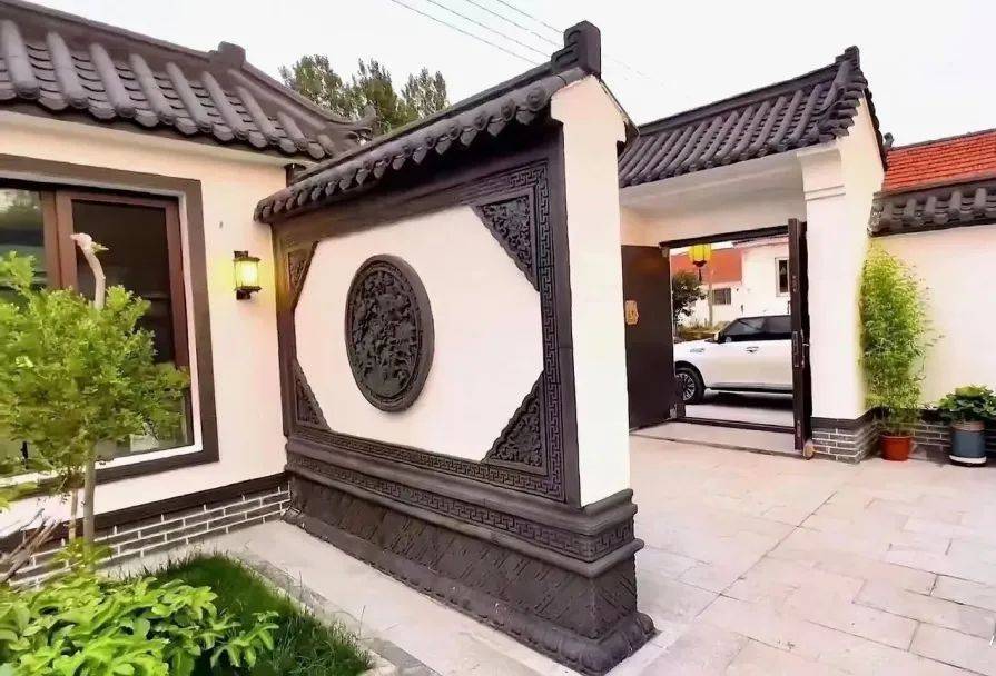 【农村自建四合院】慢品人间烟火色,闲观万事岁月长_影壁_装饰_砖雕