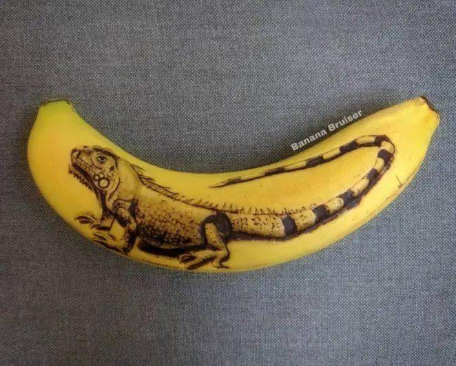 香蕉上画画图片图片