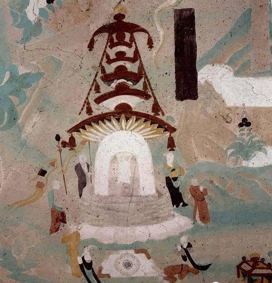 营造视野:美轮美奂,古画中的唐代建筑!_壁画_宫阙_城楼