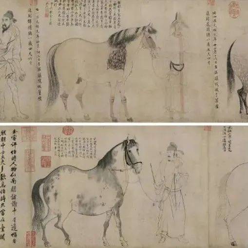 五马图: 宋画第一神作_黄庭坚_李公麟_骏马