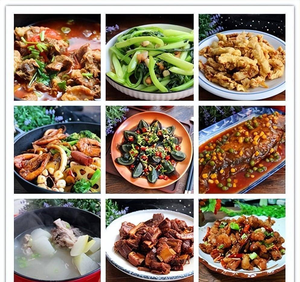 国庆节菜单不用犯愁,3-4口人家,八菜一汤,荤素搭配,丰盛实惠_排骨