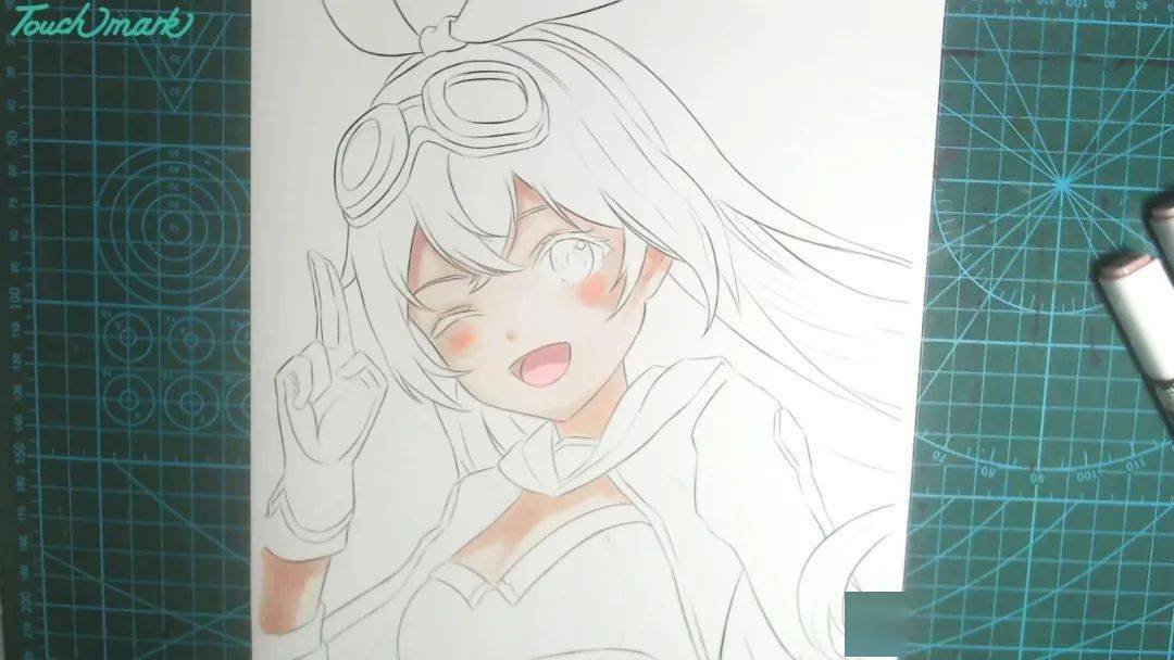 同人绘画小课堂:马克笔人物手绘教程《原神》——安柏_颜色_阴影_头发