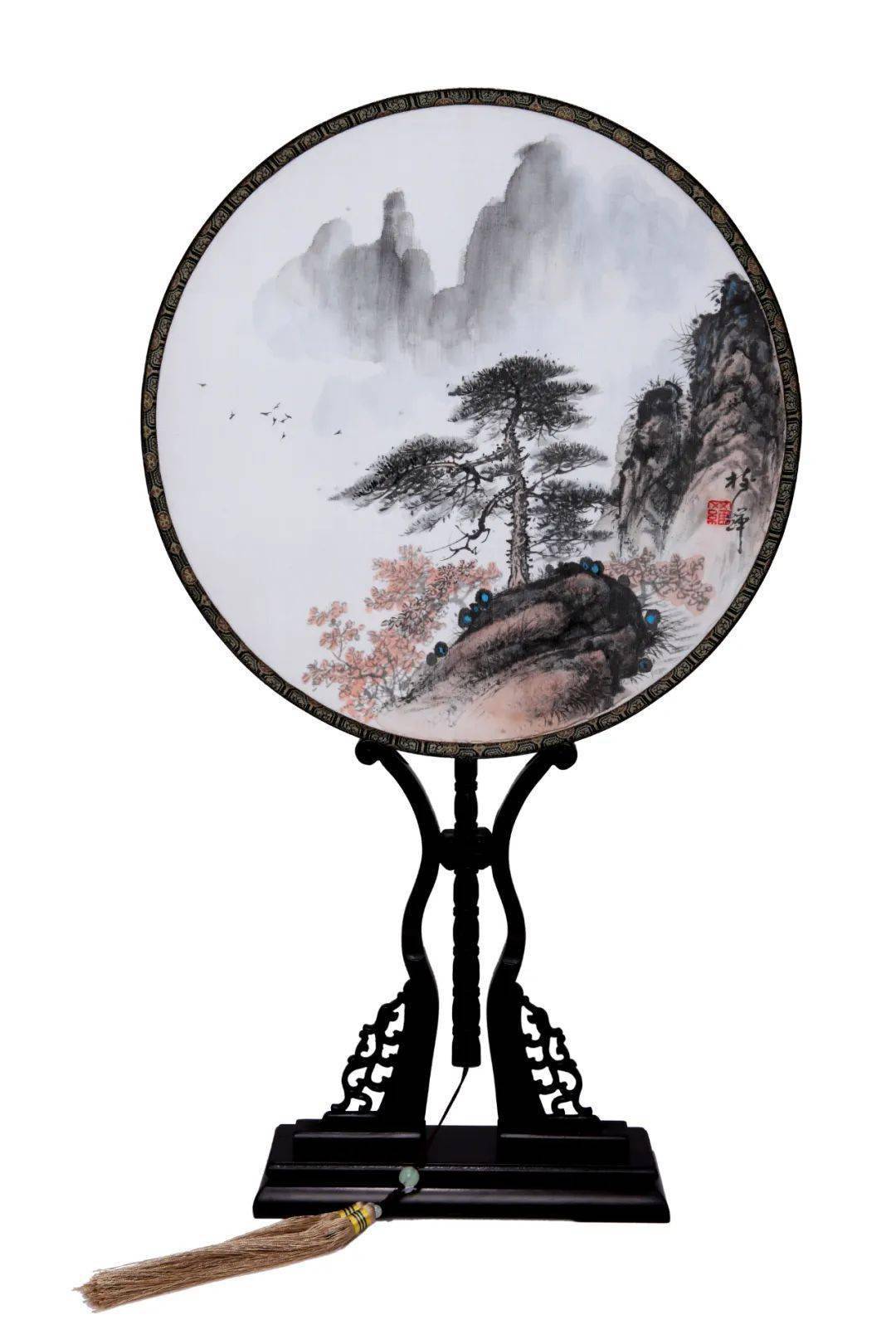 云山起舞树生辉——罗树辉山水画作品_松树_笔墨_画面