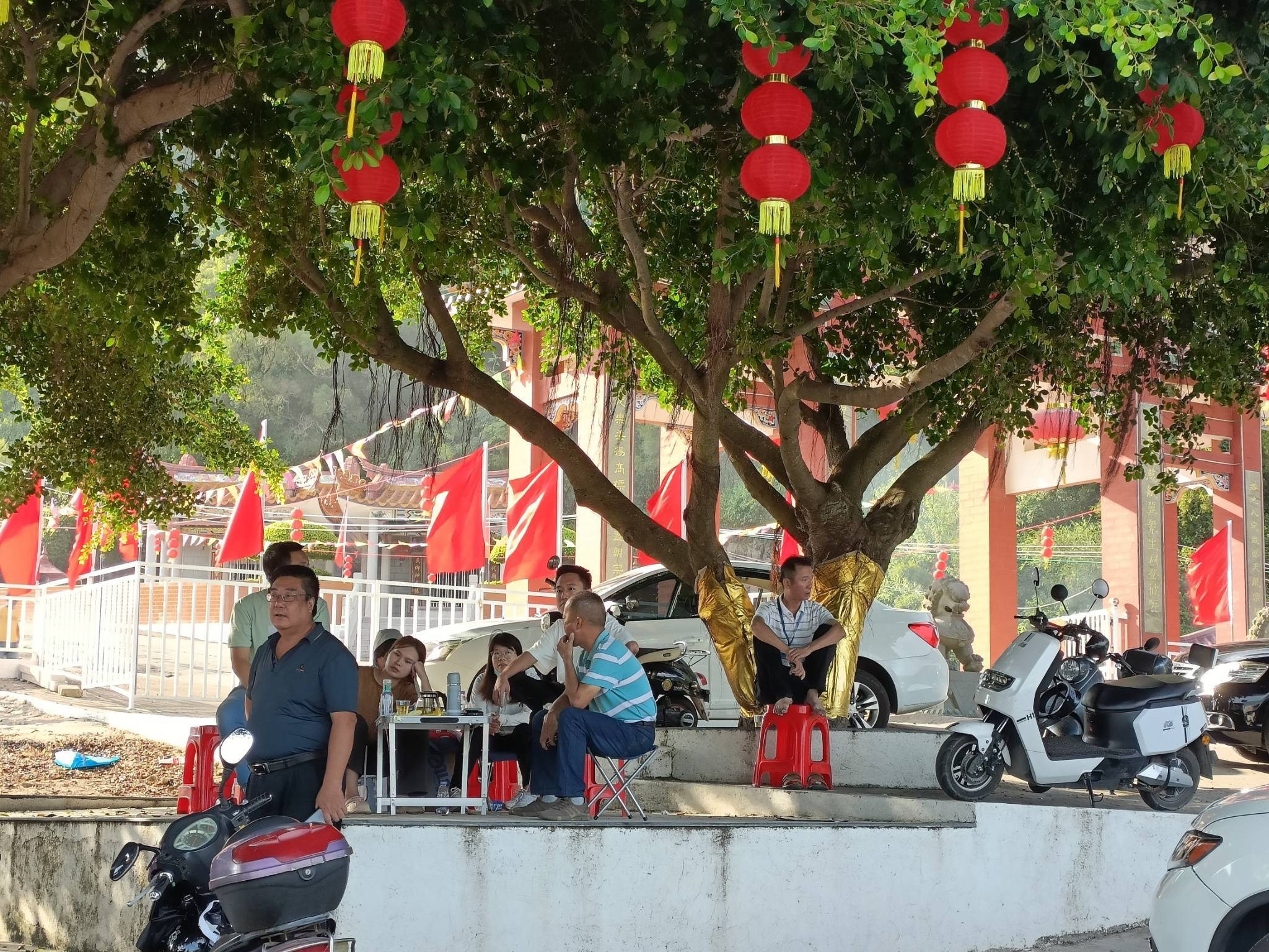 马宫金町村设卡管理进入景区车辆_白沙浮_城区_汕尾市