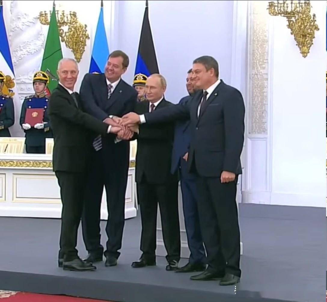 在乌东四地入俄条约签署仪式上，普京发表重要讲话全文，它来了