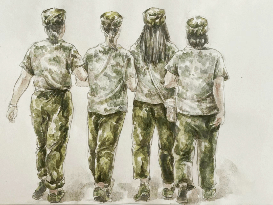 携笔绘军训,筑梦向前方 ——2022军训主题创作线上展_造型_学科_基础