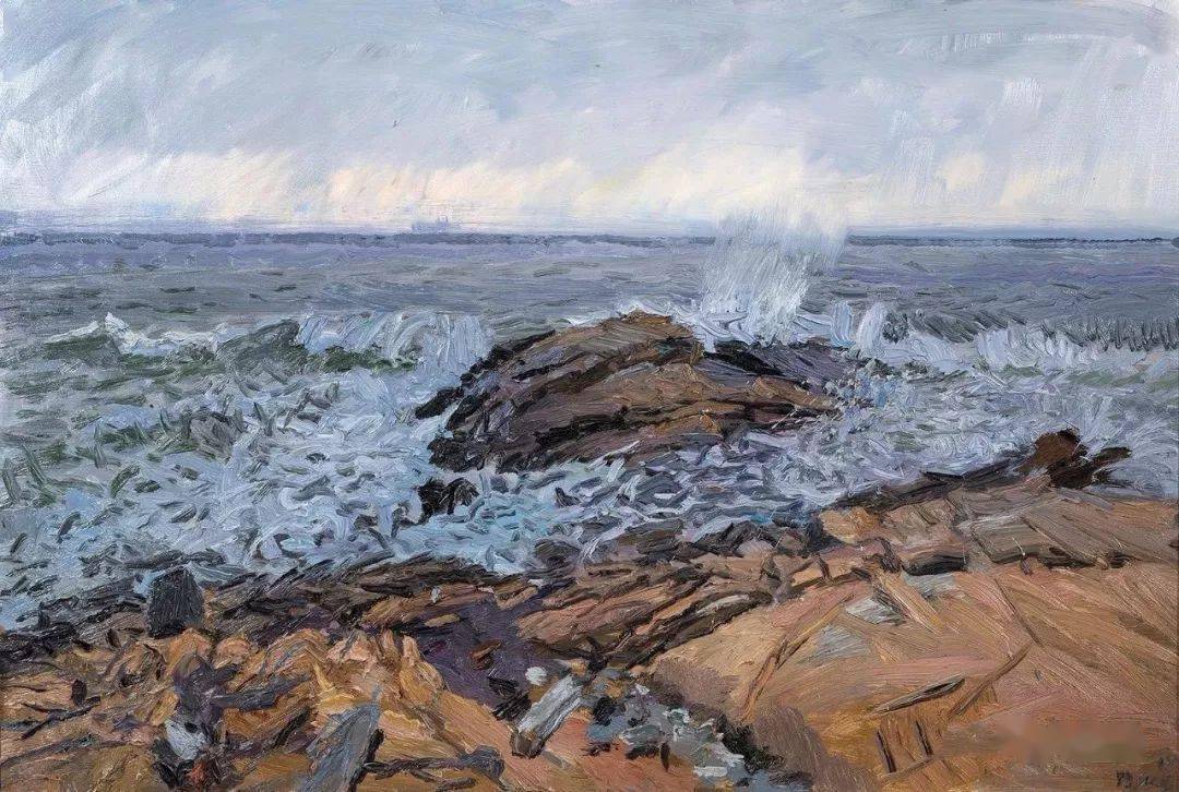 【中国写生】张路江风景写生近作欣赏_油画_布面_cmx