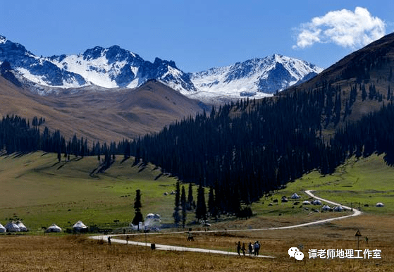 ③阿尔卑斯山北坡为背阳坡,蒸发弱;北坡又是迎风坡,大西洋水汽在此