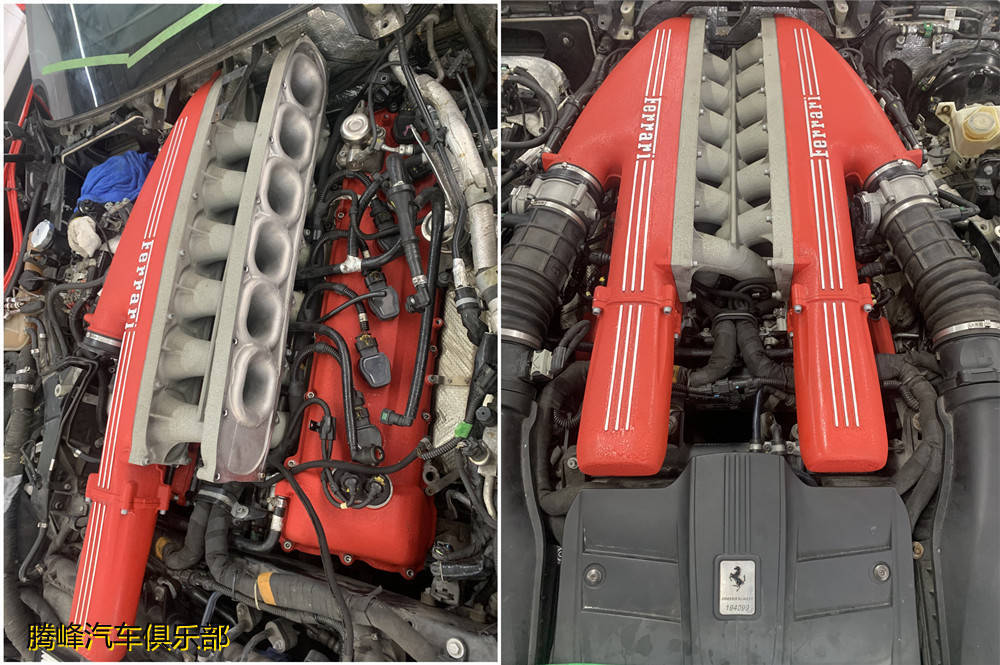法拉利维修保养:法拉利f12berlinetta维修发动机漏油/极致大保养/德式