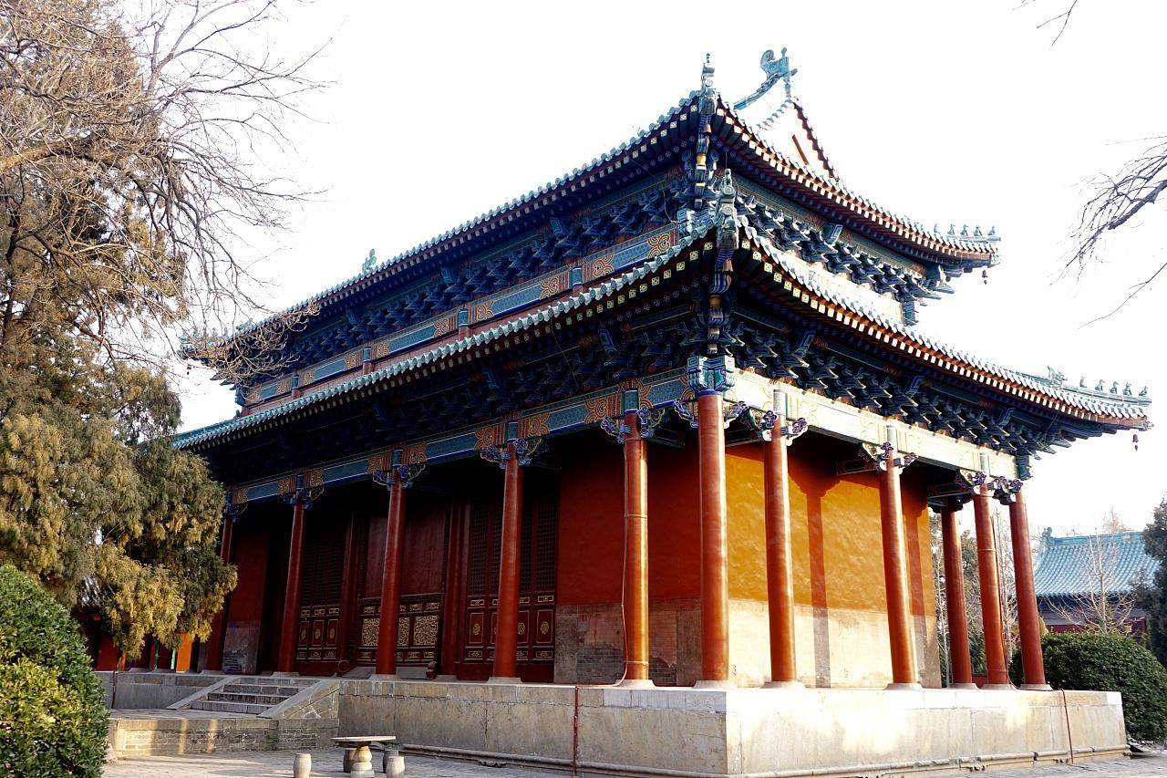 河南有座皇家寺廟群,建築風格仿造故宮,被譽為中原小故宮_黃河_彩繪