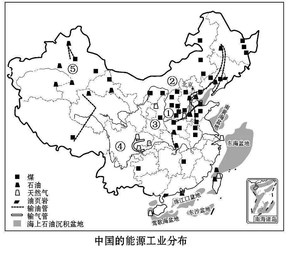 中国地图板块图 空白图片