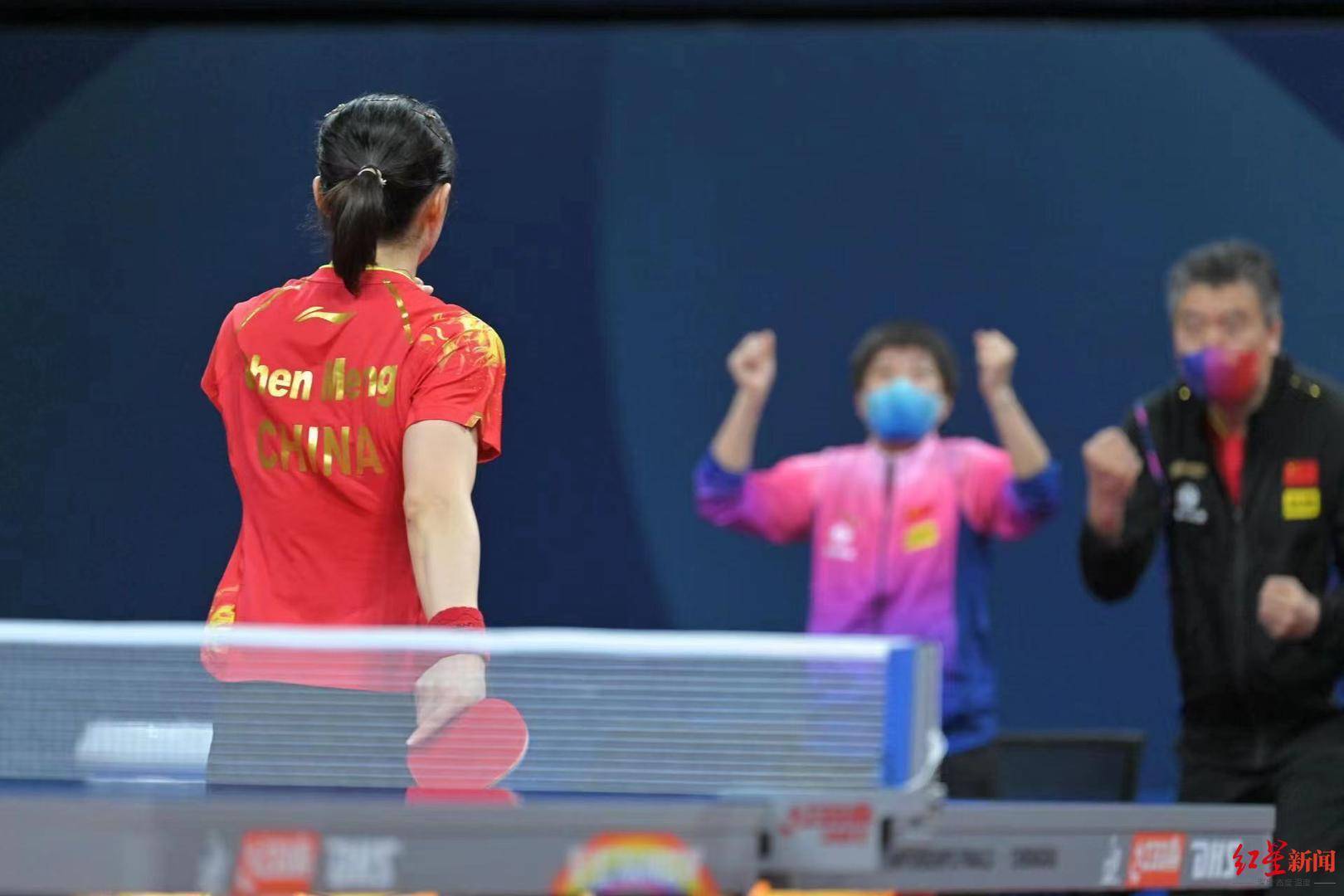 成都世乒赛团体赛女团决赛：陈梦零封木原美悠，中国队1比0领先日本队