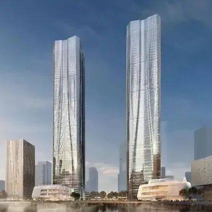 『江门』｜江河为320米上海最高双塔“张江科学之门”披外衣_施工_装饰_幕墙