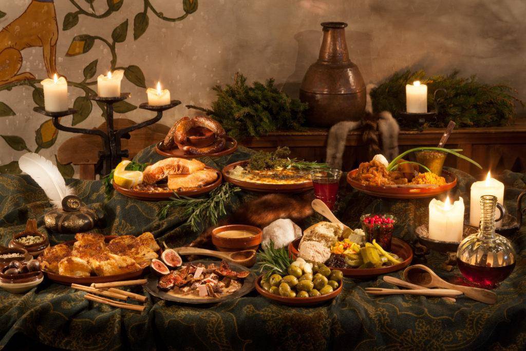 中世纪欧洲贵族饮食图片