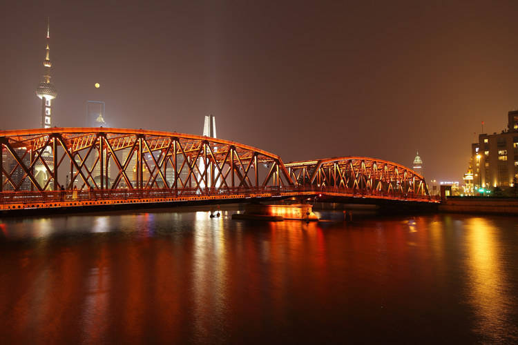 3A级景区 , 上海最具代表性的古桥“外白渡桥”