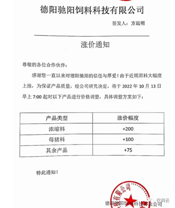 创18个月新高！生猪期货主力合约站上24000元/吨，饲料涨价再次开启：新希望海大特驱安佑驰阳民大征泰友美等饲料涨价！