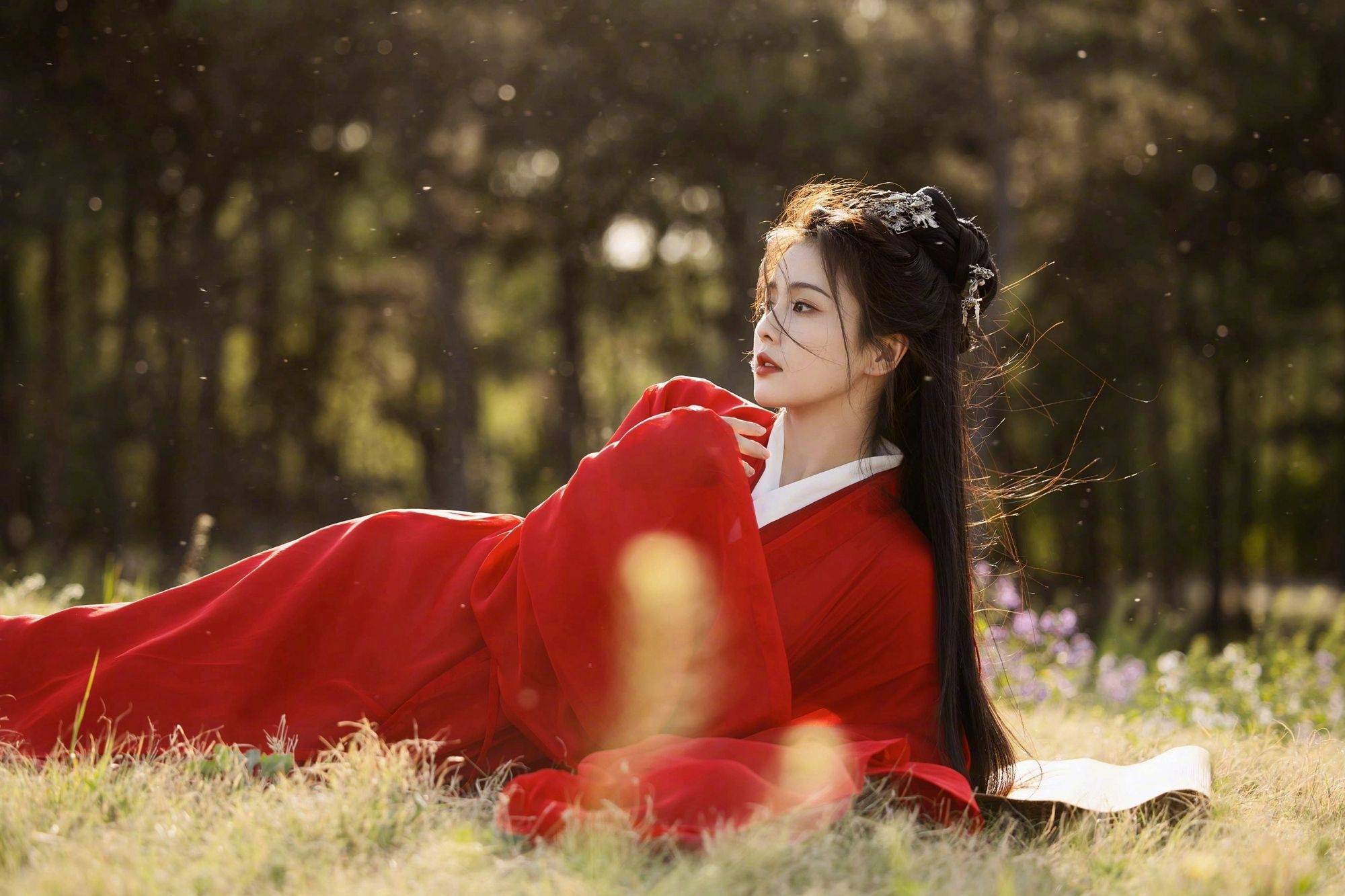 白鹿大红古装武侠风写真_武侠_古装_写真