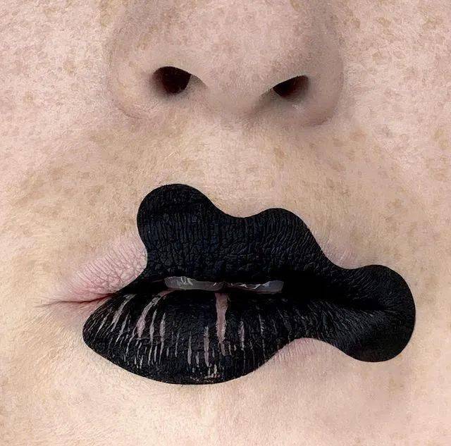 收藏|一组创意唇妆作品_彩绘_水性_ywxo