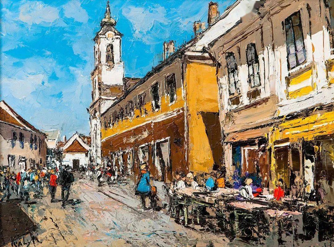 匈牙利画家尼科莱塔-基拉里调色刀下的美丽风景油画作品赏析_最好的