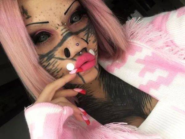 一个"终极目标",因为她永远不会停止改造自己,除了想在全身刺满纹身