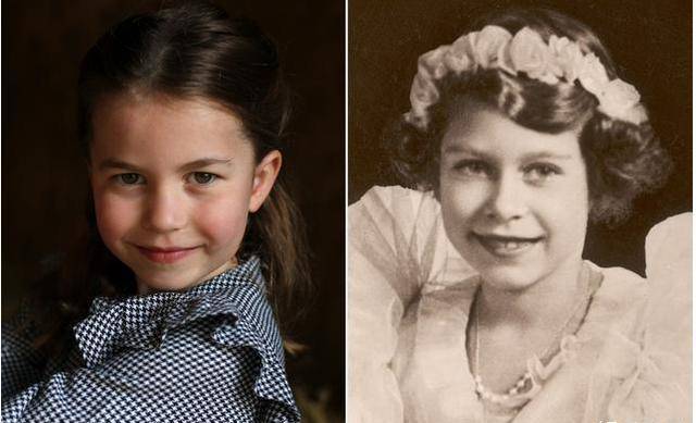 夏洛特公主庆生照看点多,5岁的她五官酷似威廉,气质像女王_女儿_奶奶