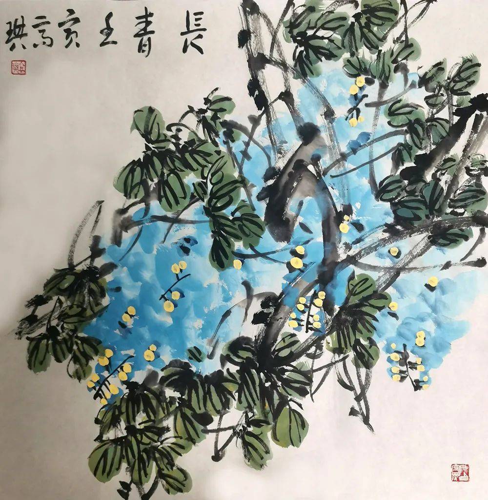 读青年女画家高琪的大写意花鸟画契合造化,独抒胸臆【作品鉴赏】