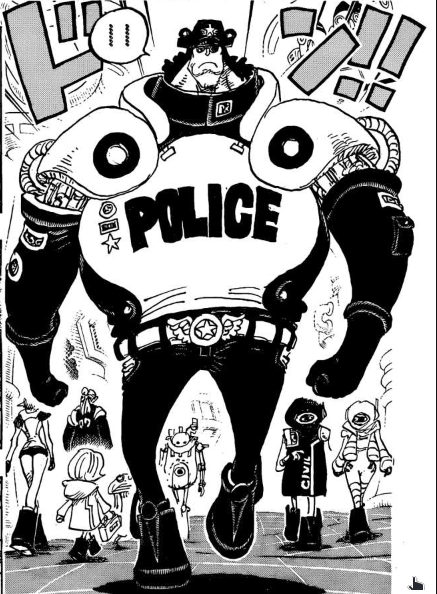 进化版大熊化身执法者追击路飞_贝加庞克_波尼_和平