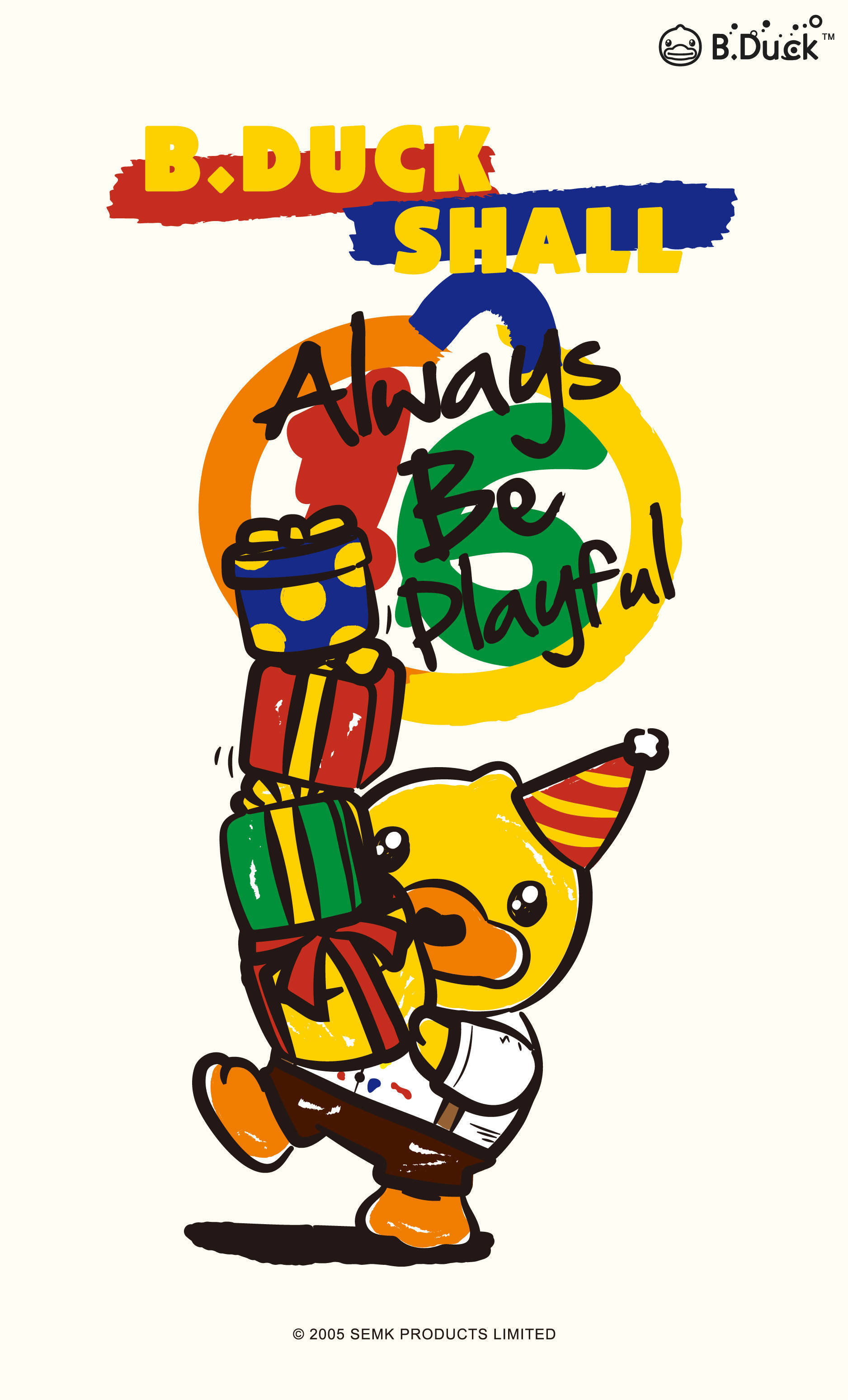 小黄鸭卡通qq头像丨b.duck小黄鸭海报壁纸