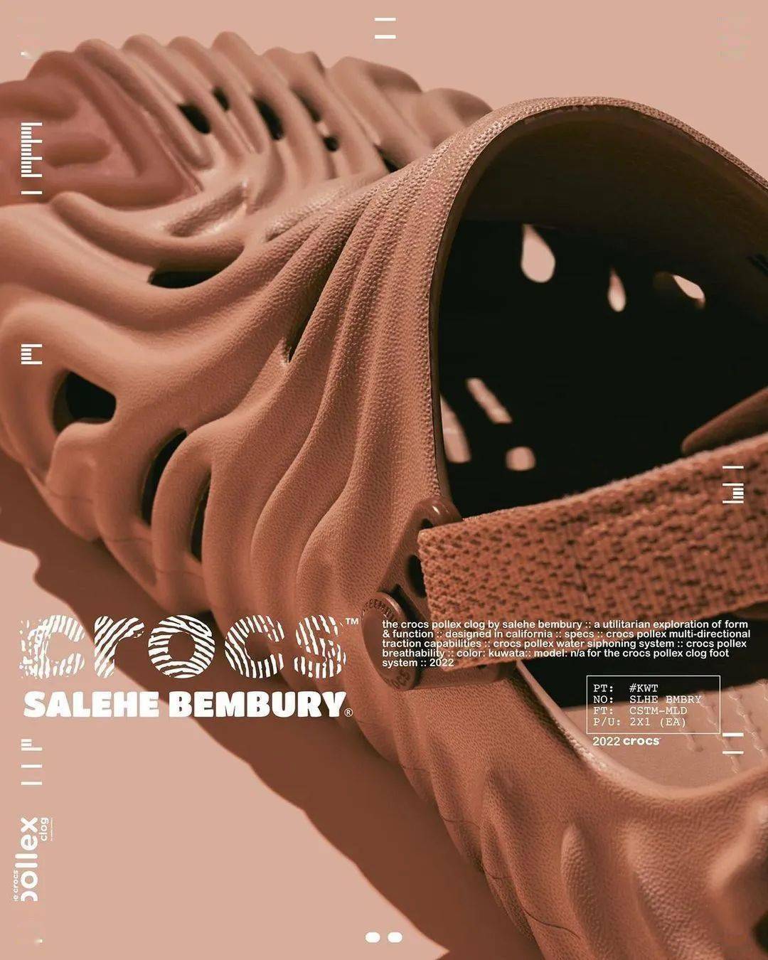 樱花粉”主题设计！Salehe Bembury“指纹洞洞鞋”新品色即将发售_手机搜狐网