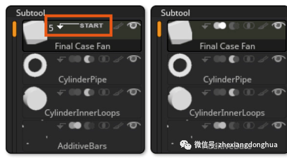 Stop Subtool Zbrush基础网络创建之Boolean过程_工具_SubTool_运算