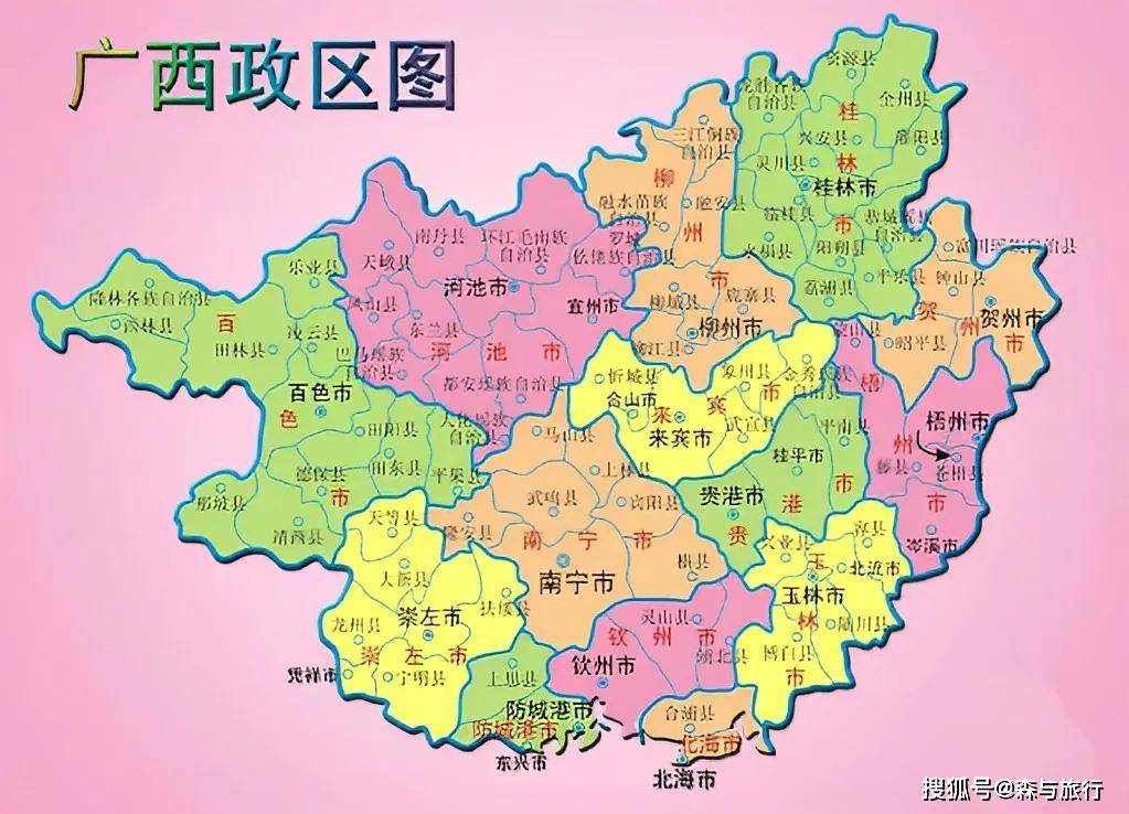 广西壮族自治区，作为我国北部湾的南大门，有哪些5A级景区？