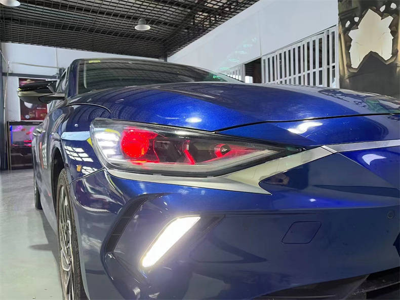 现代菲斯塔原车灯太暗太散光,昆山天一改灯告诉你怎么升级车灯更亮
