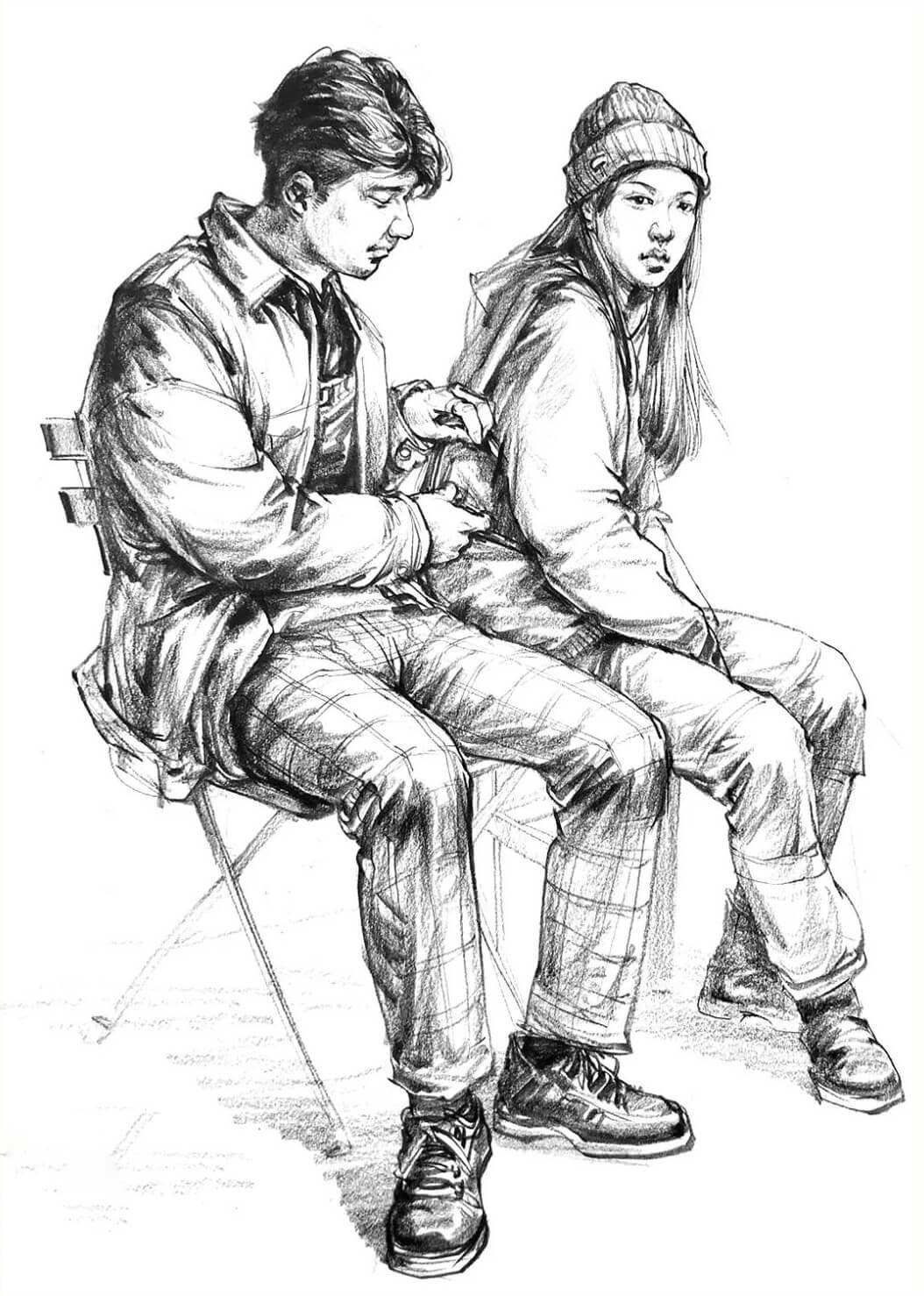 双人速写该如何拿高分?评分标准北京画室考生要知道!