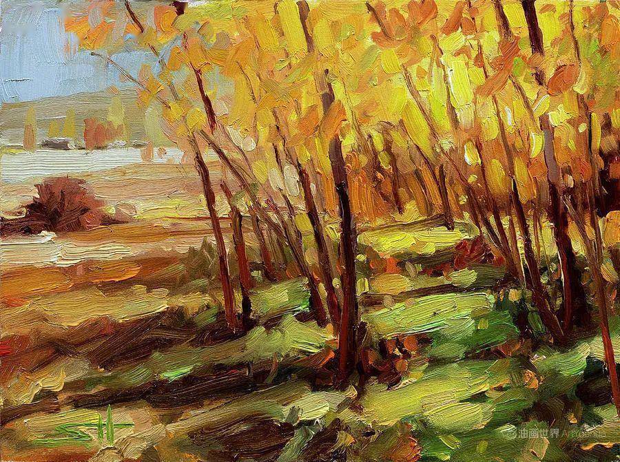 亨德森对色彩和笔触的使用,自由而又有节制_和平_美术_艺术