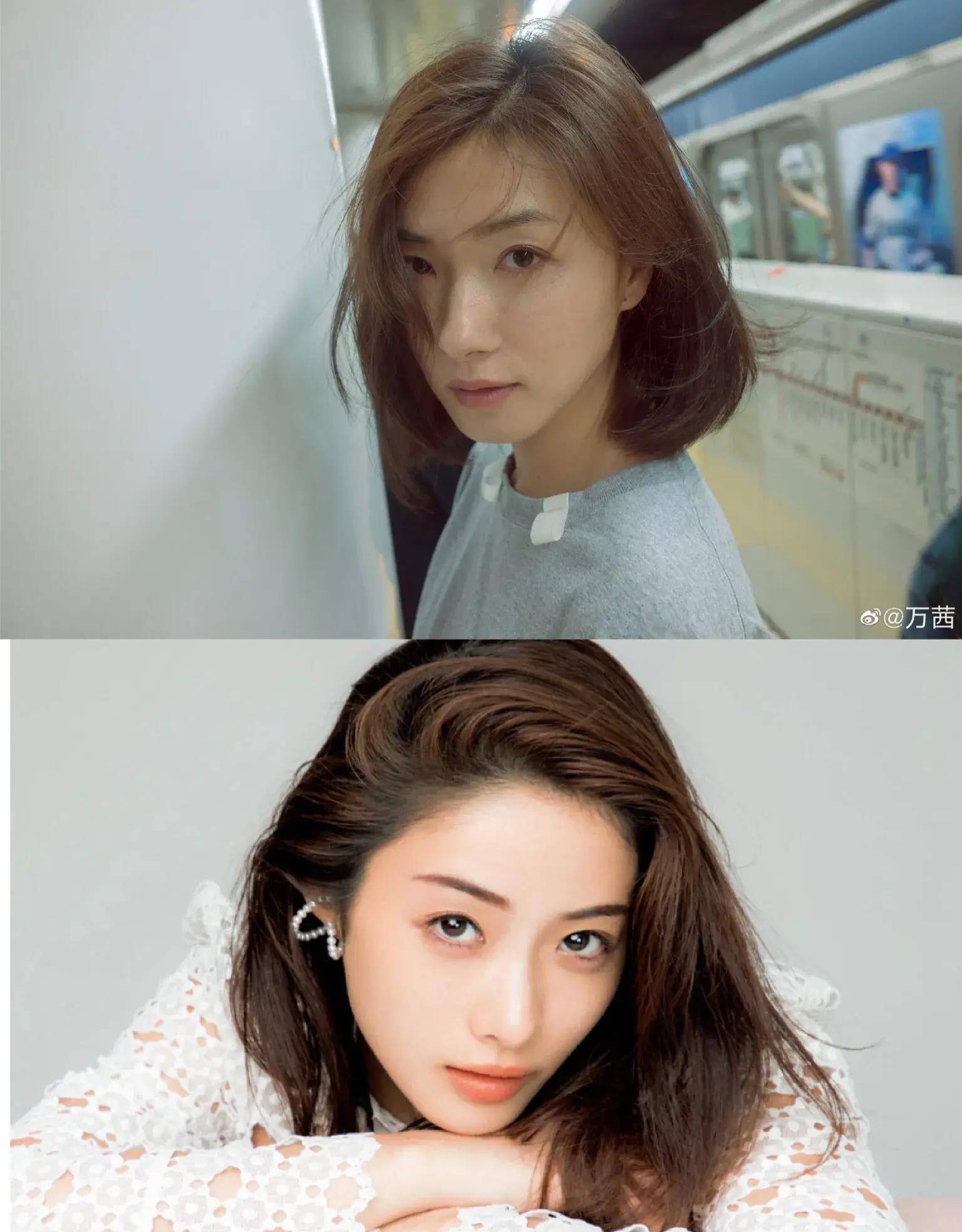 她变了,登上浪姐舞台后,万茜和石原里美的姐妹脸越来越不像了_笑容