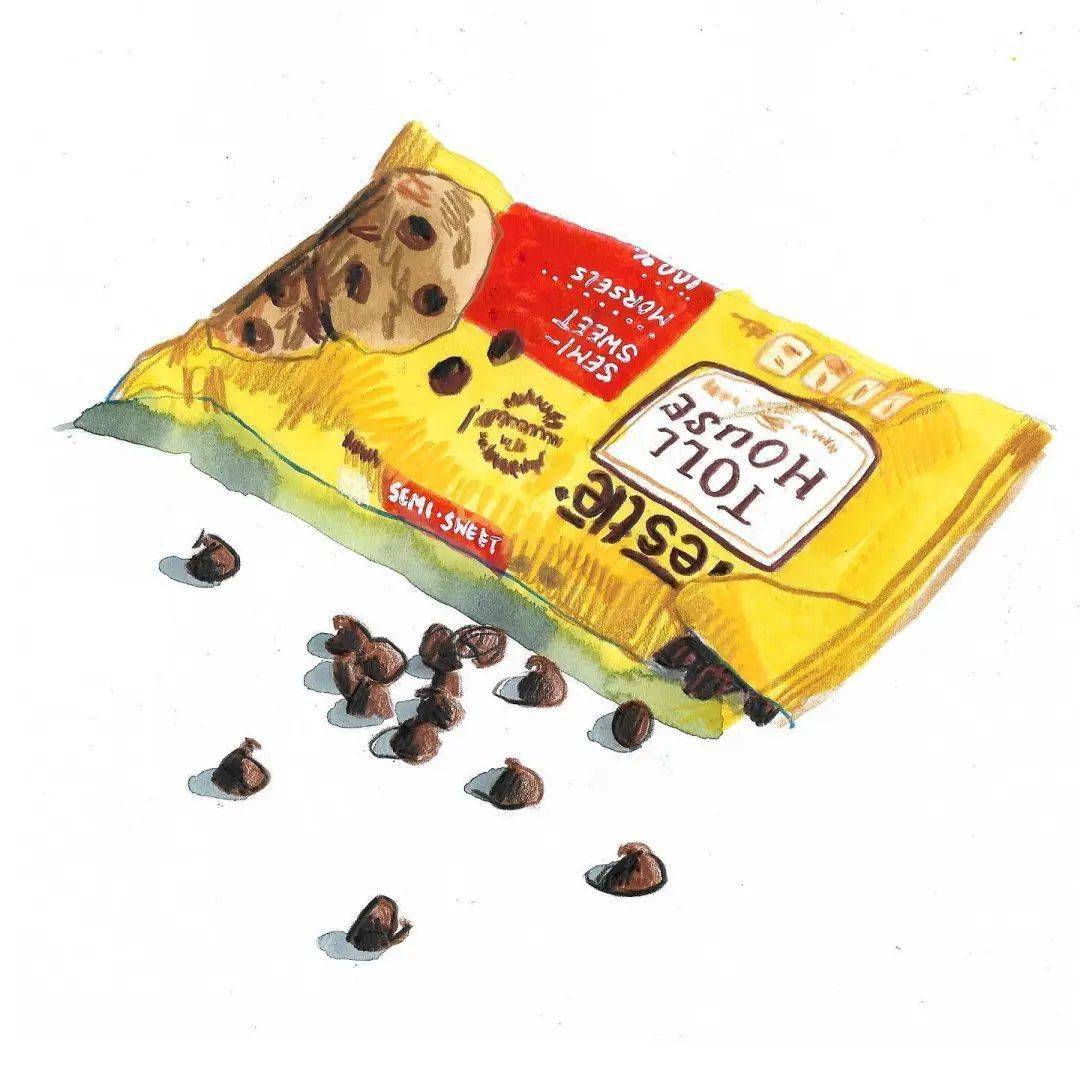 水彩零食 食物 水彩单品绘画_版权_知识_图文