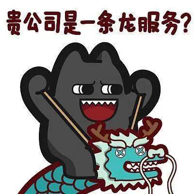 "是的,是的,我们是一条龙服务,我就是那条龙.