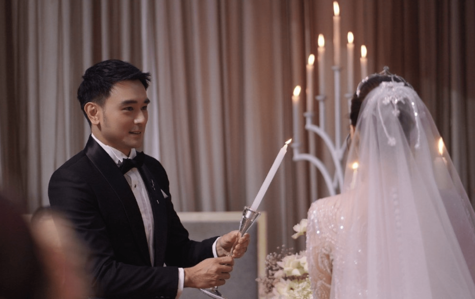 欧阳娜娜干爹tae晒婚礼现场照,有泰国林志颖称号,妻子颜值超高_唐宸禹