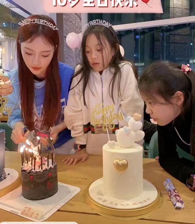 李小璐为甜馨办10岁庆生派对,现场照曝光,未见爸爸贾乃亮_生日_女儿