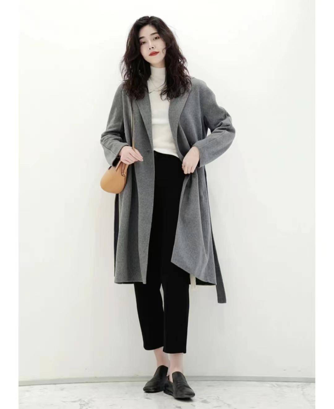 36套灰色大衣好看的搭配方法,不老气穿出高级感 -舞儿网