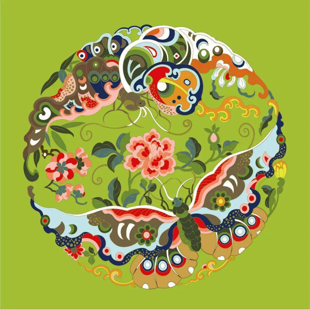 2023乾隆中国色年历:每周一张中国色纹样,感受文化之美_传统_色彩