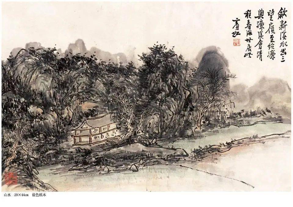 民国评论：黄宾虹的山水，皴法太乱，魄力太小_轮廓_作品_勾古