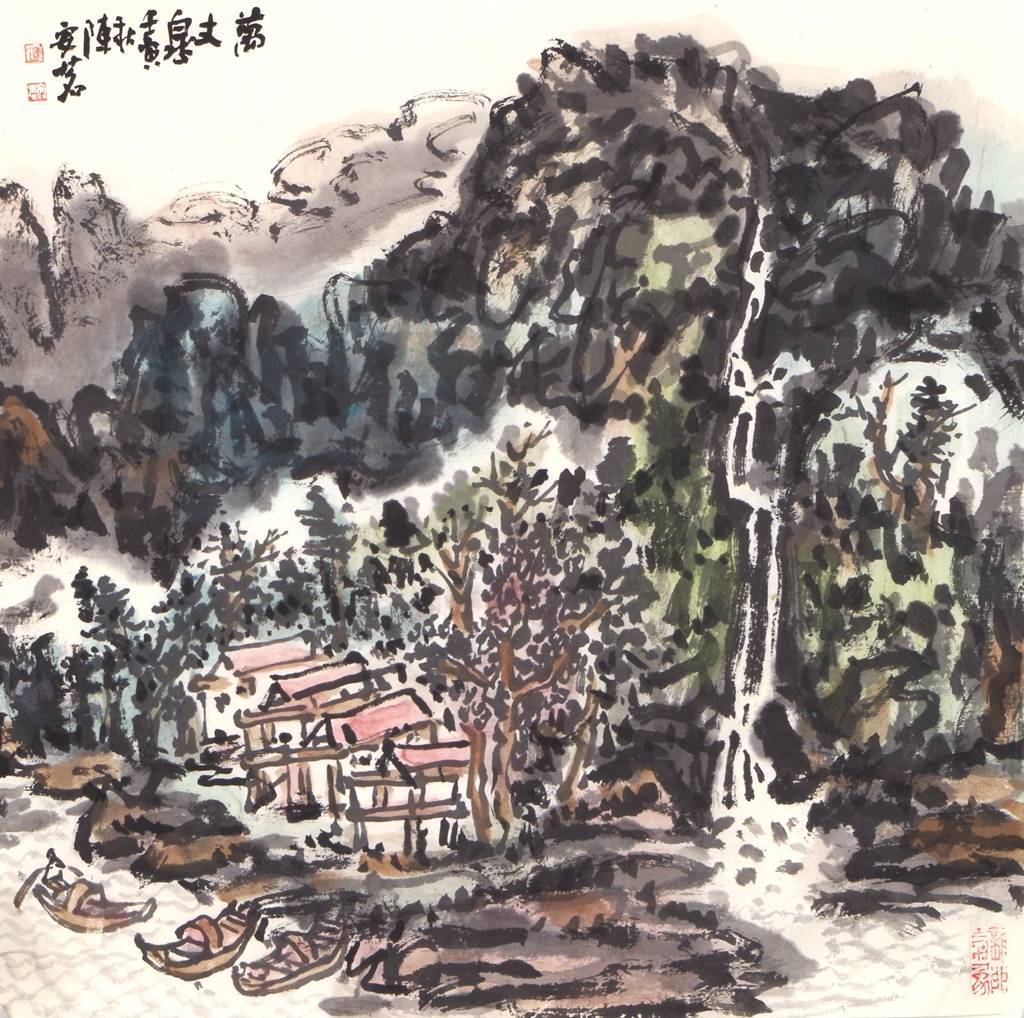 【每周画题】陈安茗山川画(34) 陆俨少画论