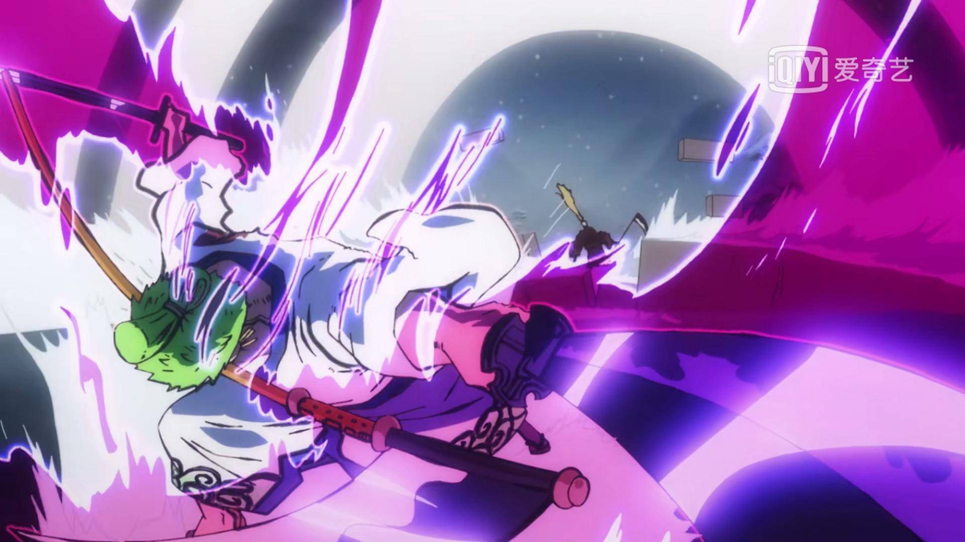 集:路飞又叫板奎因,索隆二刀流与三刀流战力差距体现_交战_镰刀_牛鬼